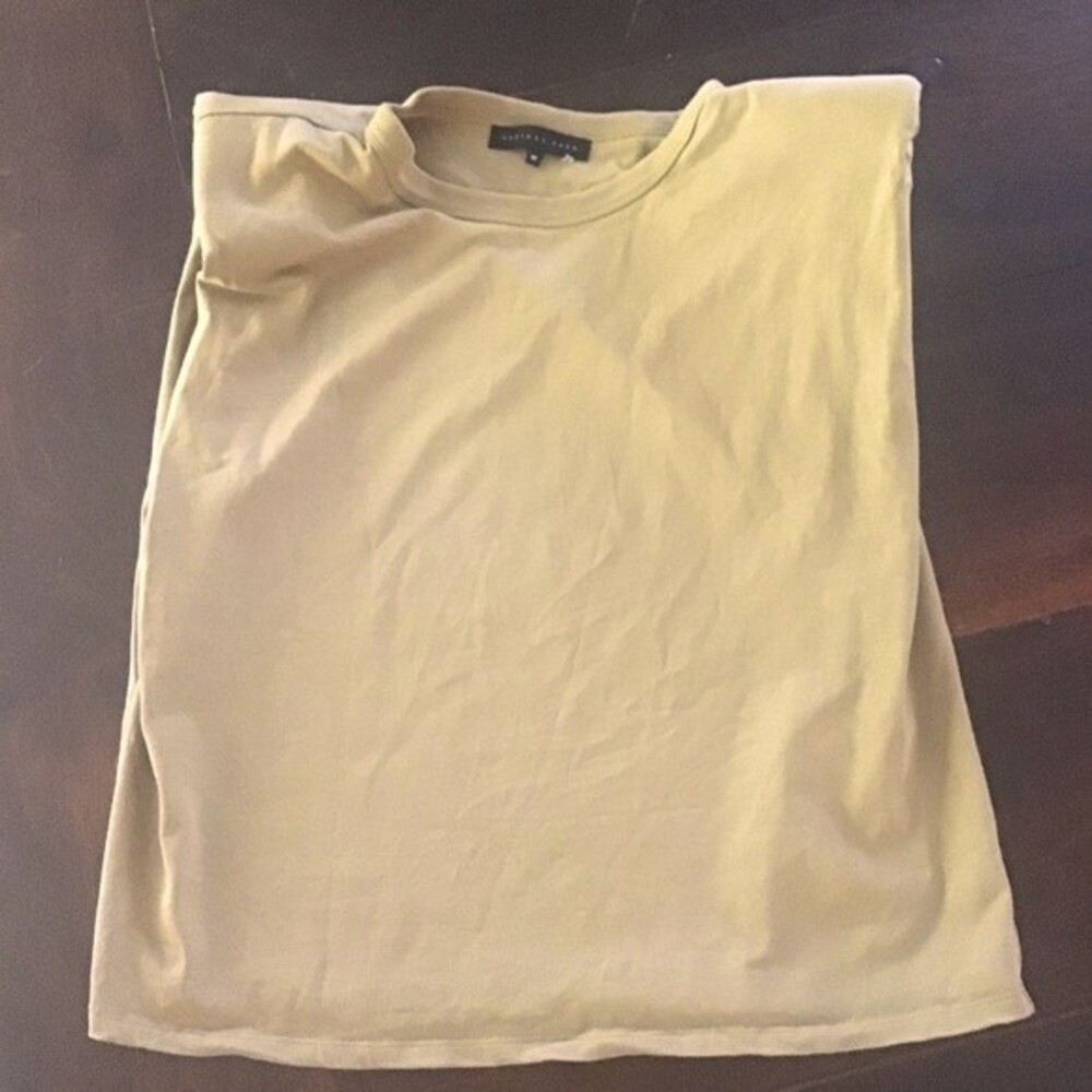 Endless Rose Padded Shoulder Sleeveless Tee M